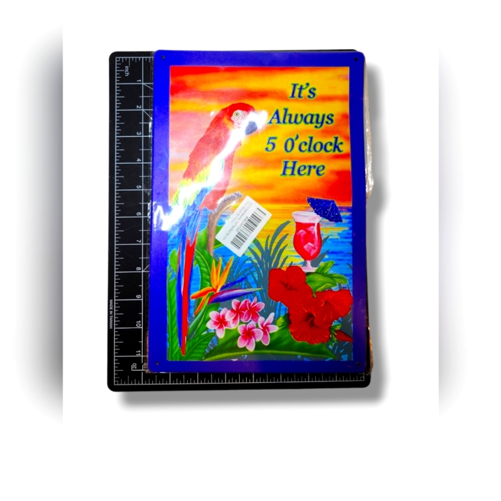 Tropical Funny Metal Tin Sign 8x12
